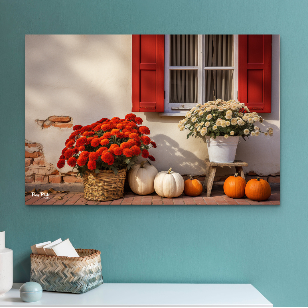 Autumn's Vibrant Contrast II