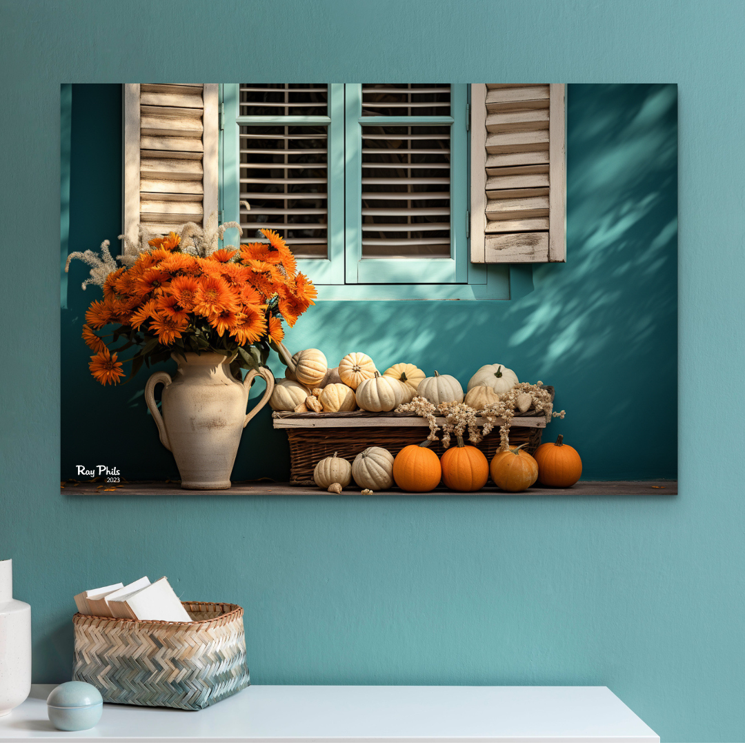 Autumn's Vibrant Contrast I