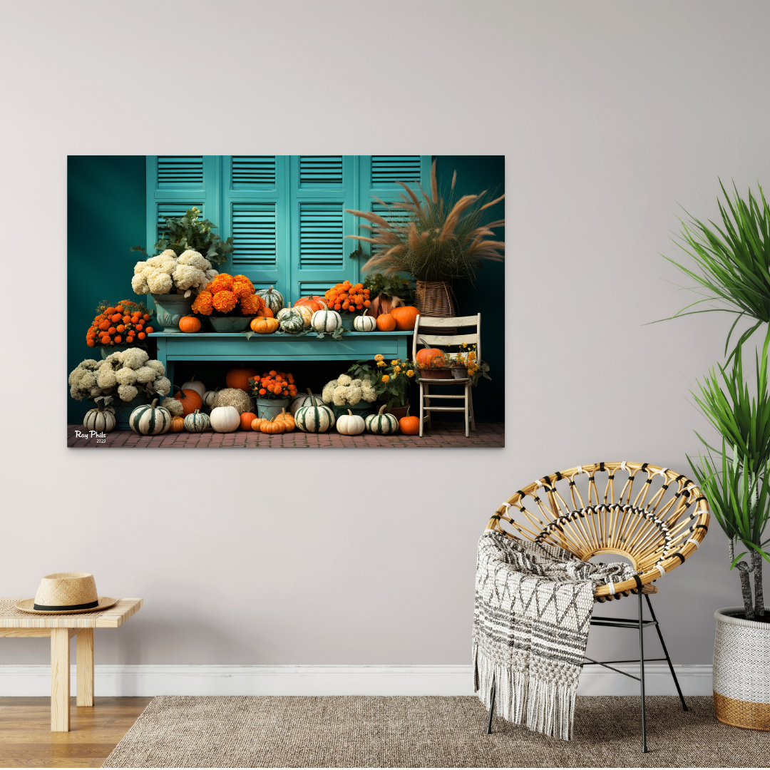 Autumn's Vibrant Contrast VI