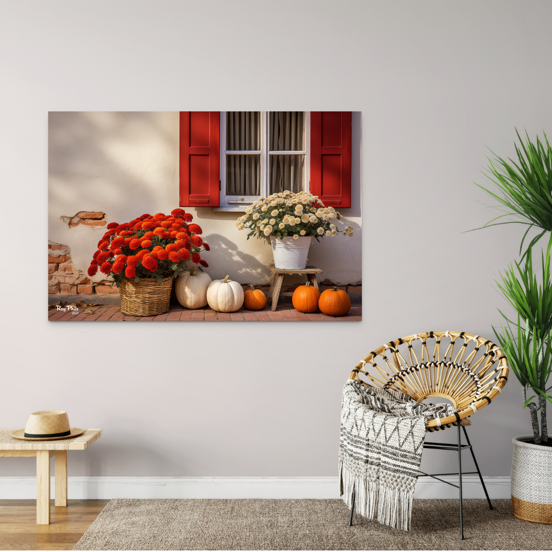 Autumn's Vibrant Contrast II
