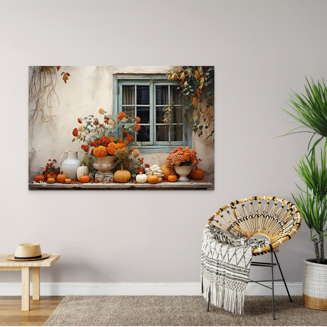 Autumn's Vibrant Contrast III