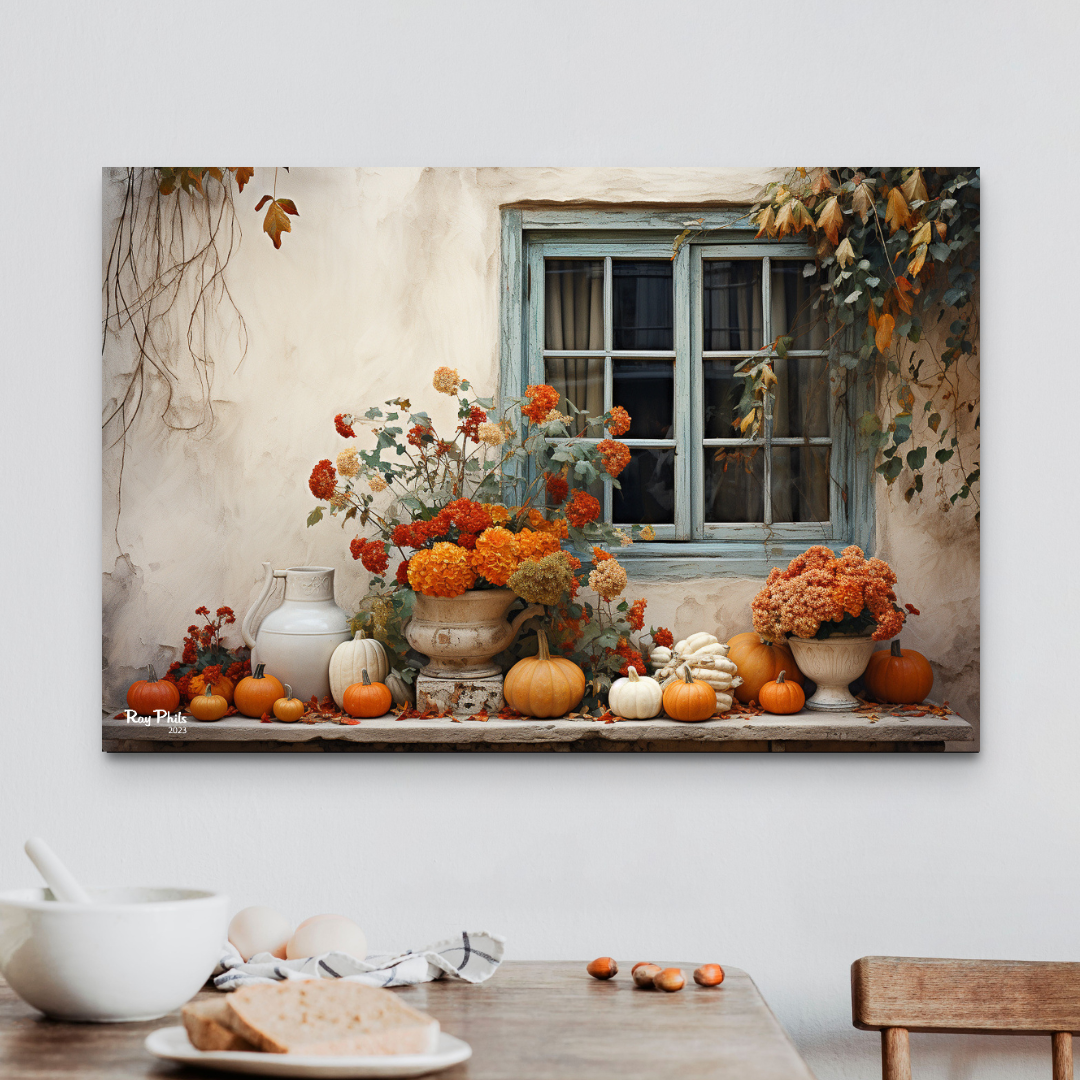 Autumn's Vibrant Contrast III