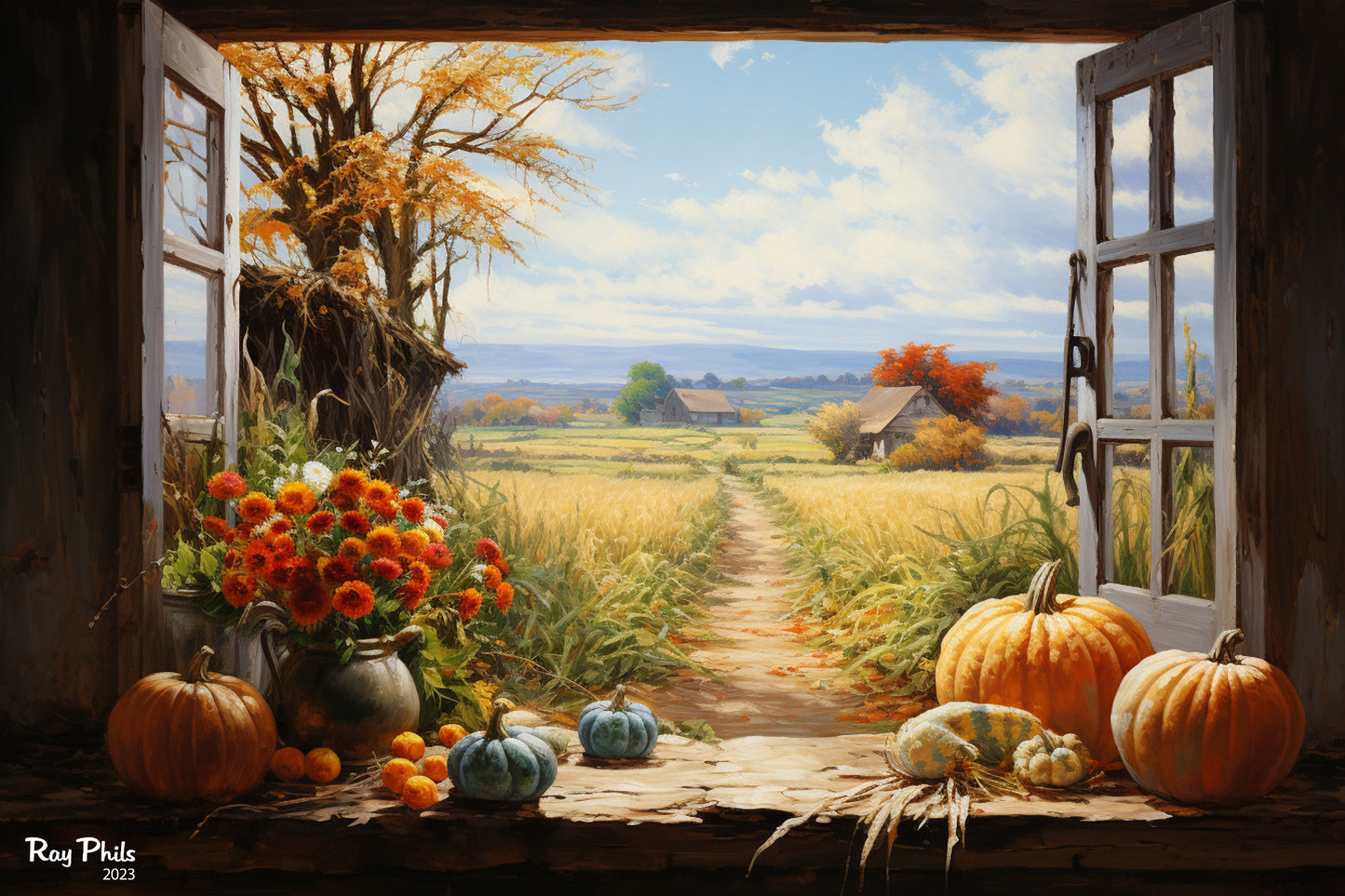 Golden Window of Autumn I