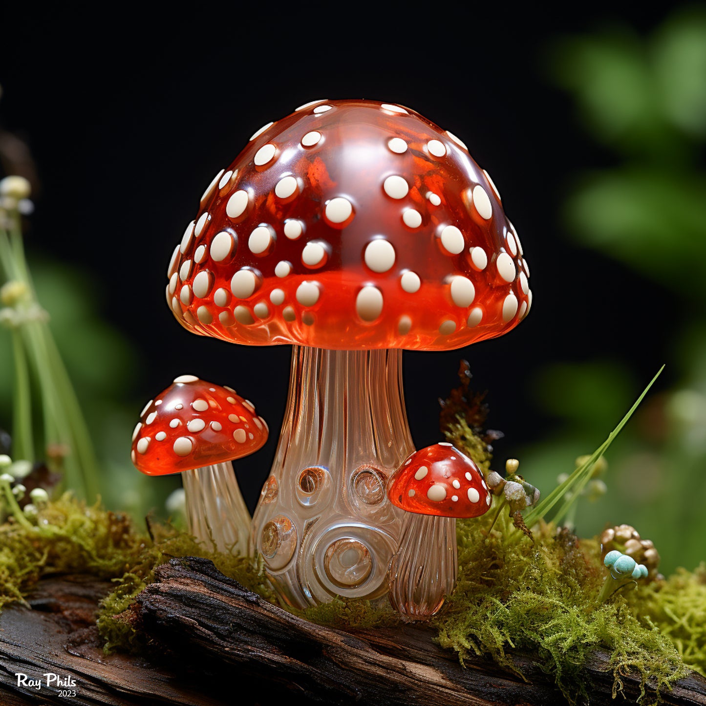 Glass Mushroom III