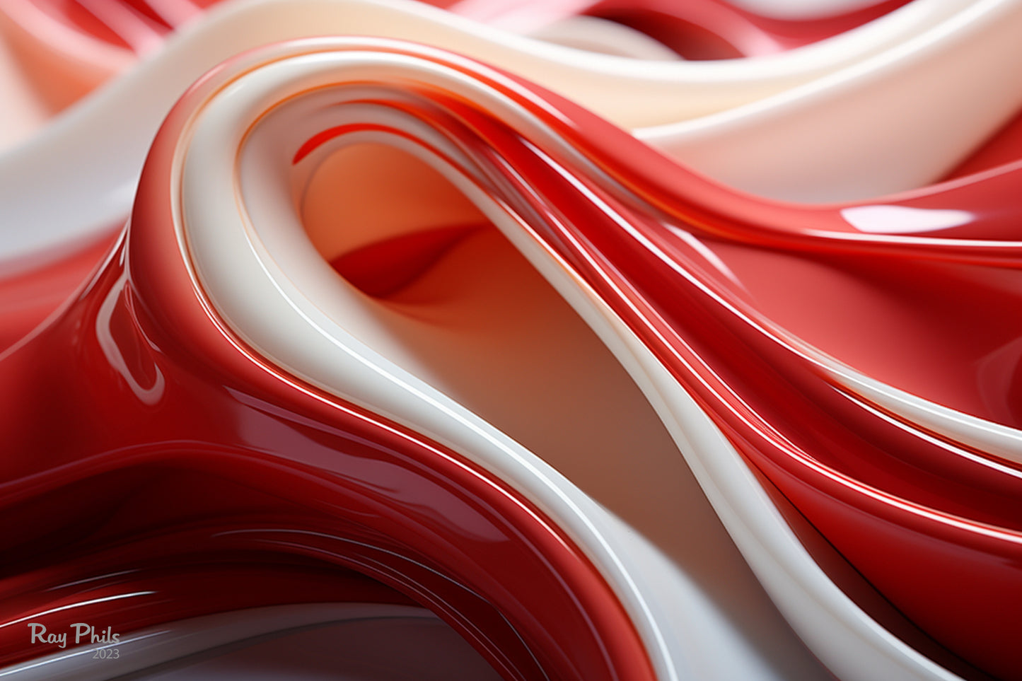 Abstract Glossy V