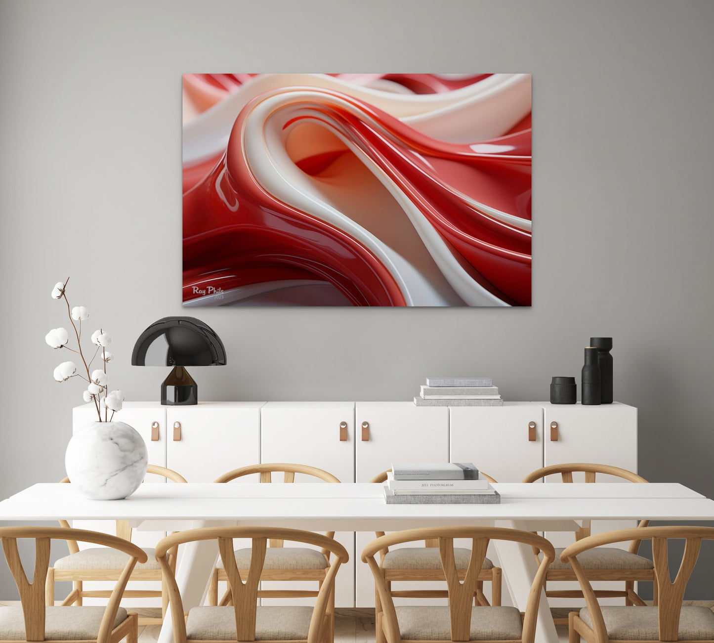 Abstract Glossy V