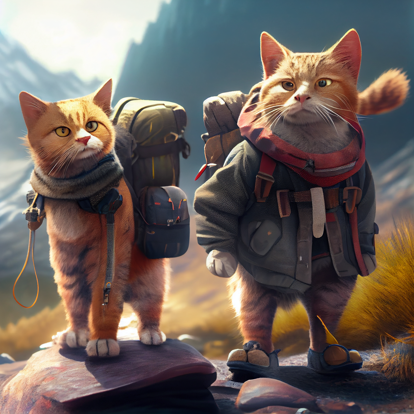 Hiking Cats I