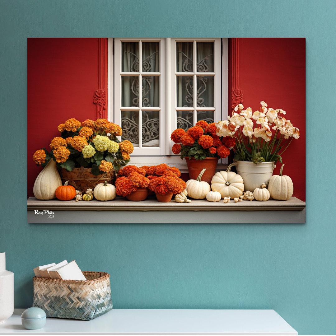 Autumn's Vibrant Contrast IV