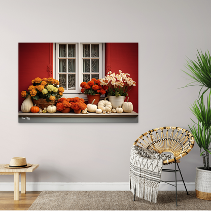 Autumn's Vibrant Contrast IV
