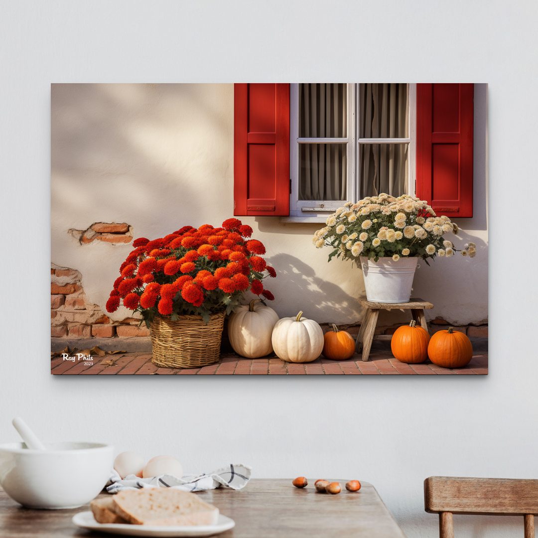 Autumn's Vibrant Contrast II