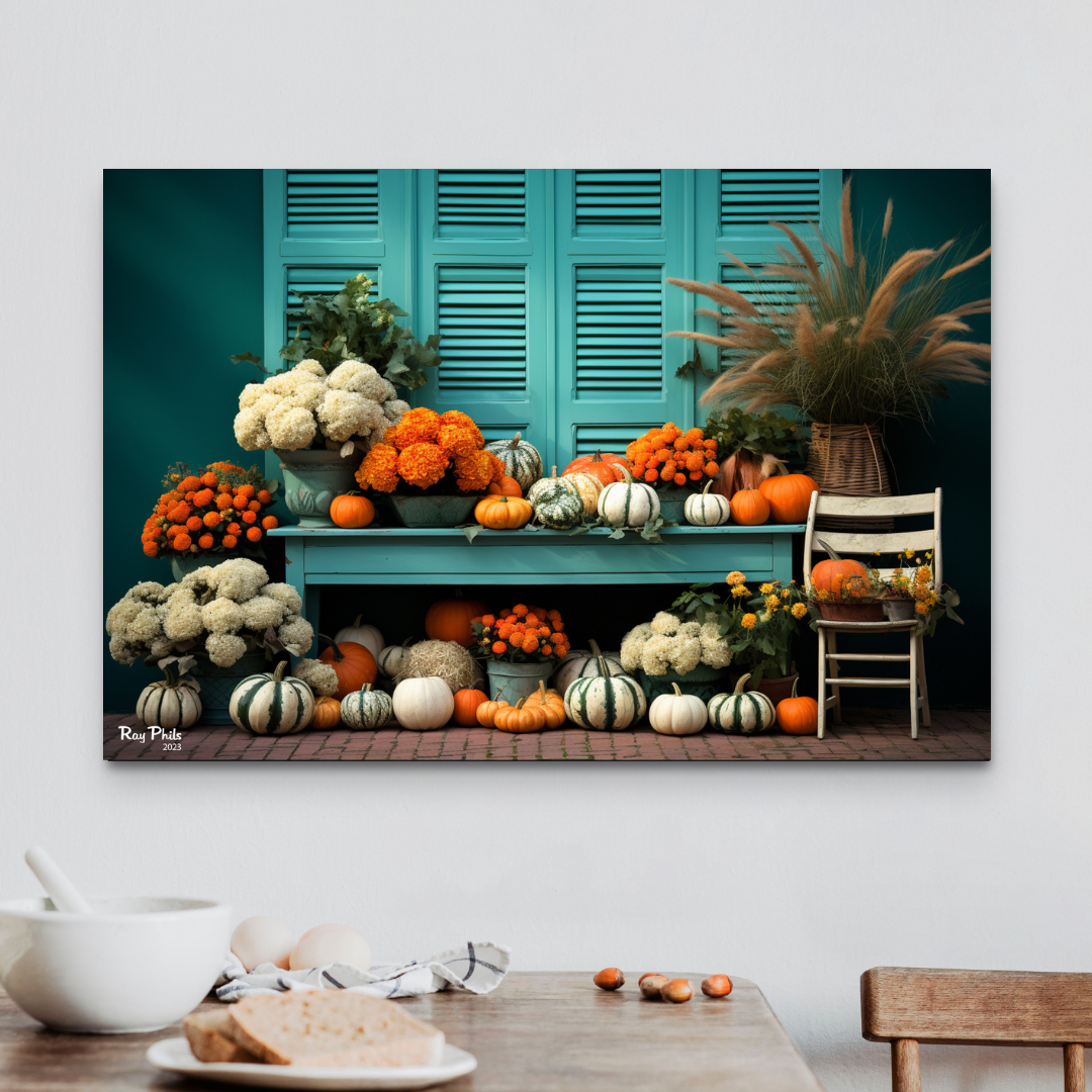 Autumn's Vibrant Contrast VI