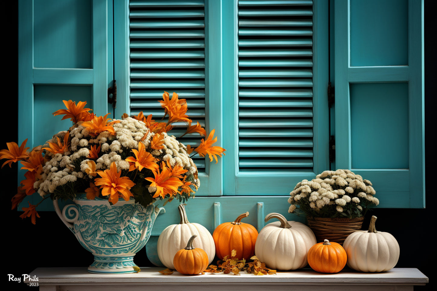 Autumn's Vibrant Contrast V