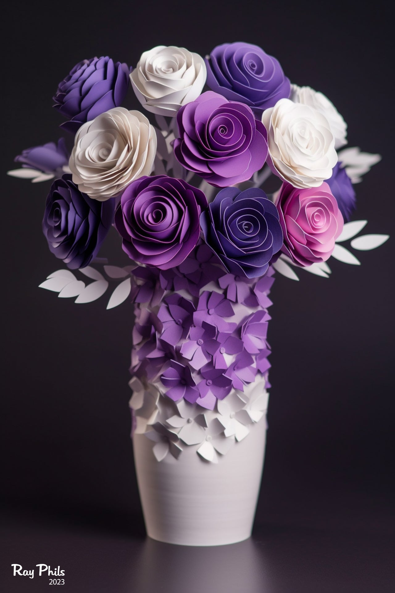 Purple Flowers in a vase II