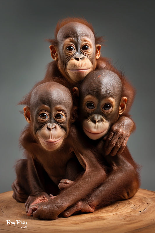 Stacked animals: Apes V